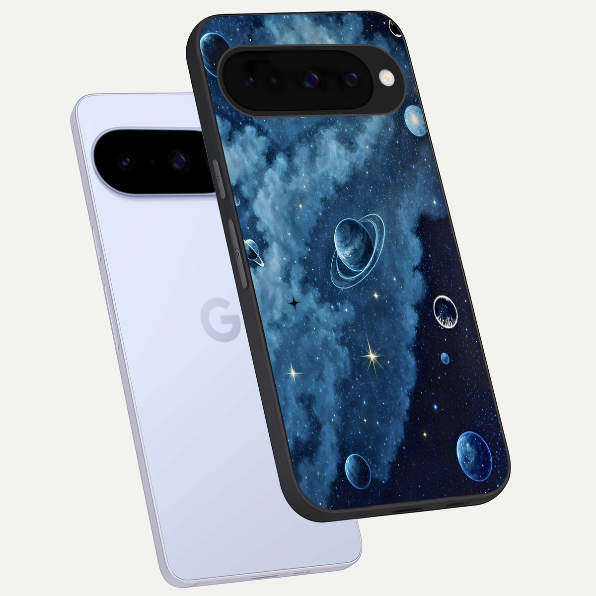  Galaxy Dream Space phone case For Google Pixel 10 showing premium glass back cover with detailed artwork