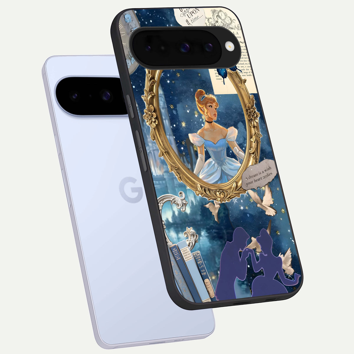  Midnight Queen phone case For Google Pixel 10 showing premium glass back cover with detailed artwork