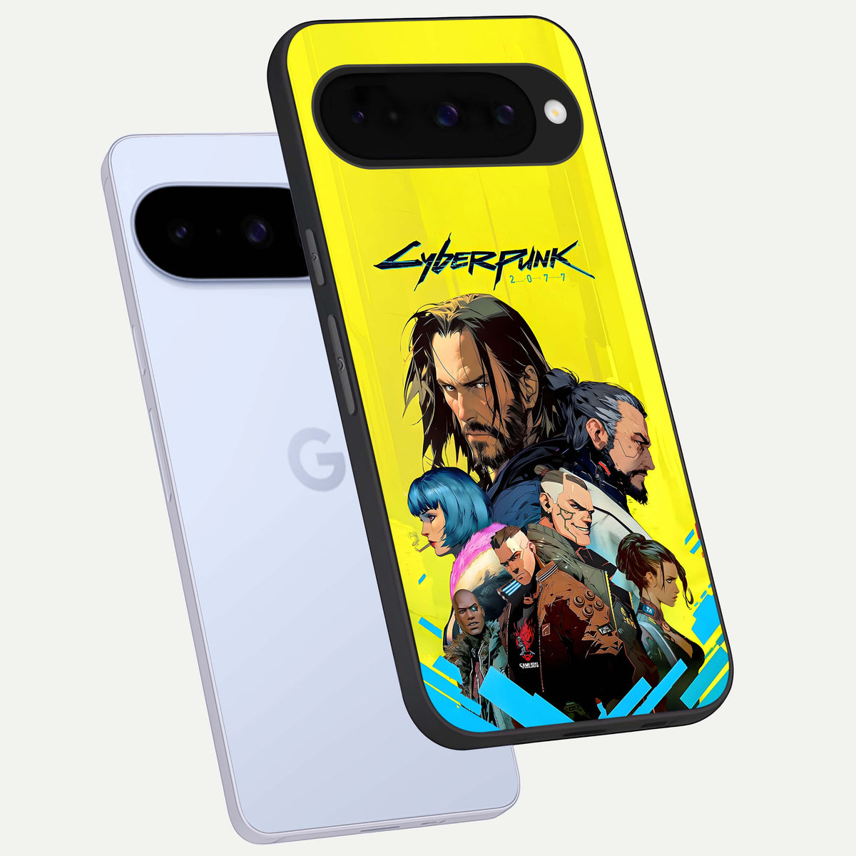  Neon Rebel Genesis phone case For Google Pixel 10 showing premium glass back cover with detailed artwork