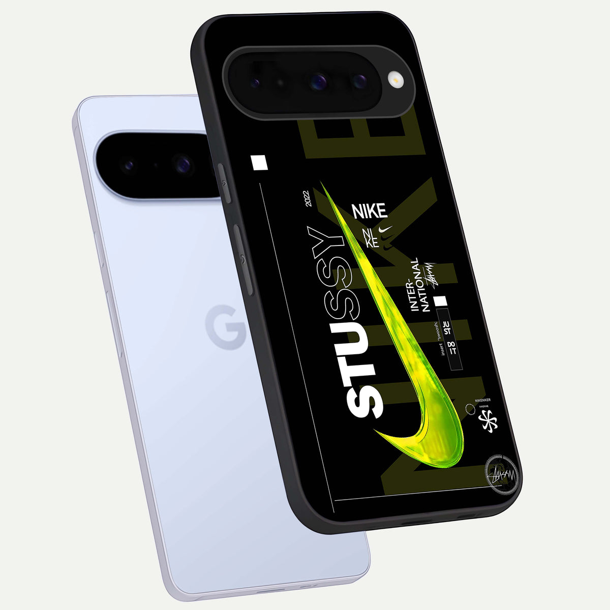  Neon Street Edition phone case For Google Pixel 10 showing premium glass back cover with detailed artwork