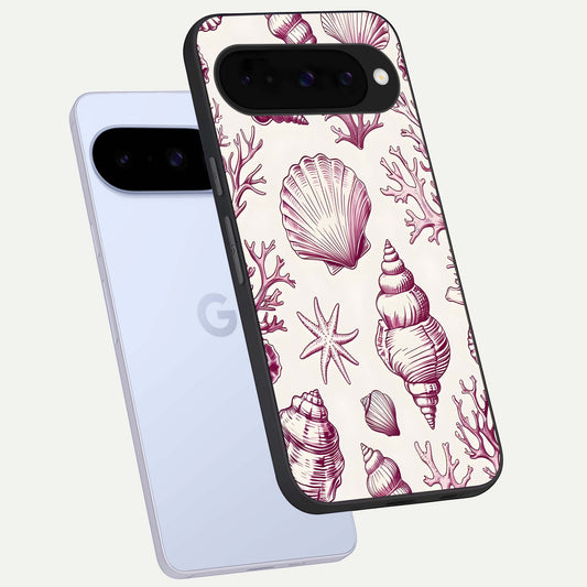  Pink Power Sparks phone case For Google Pixel 10 showing premium glass back cover with detailed artwork