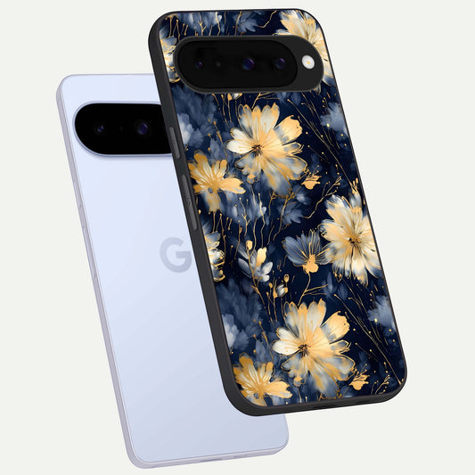  Royal Petal Dream phone case For Google Pixel 10 showing premium glass back cover with detailed artwork