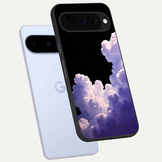  Starlit Night Whispers phone case For Google Pixel 10 showing premium glass back cover with detailed artwork