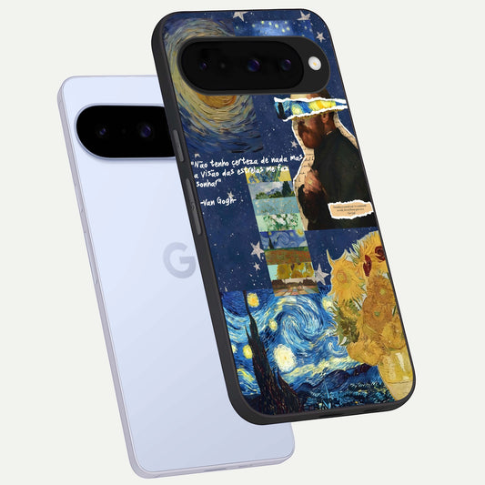  Starry Dream Vision phone case For Google Pixel 10 showing premium glass back cover with detailed artwork