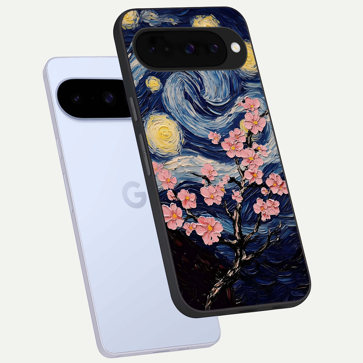  Van Gogh Scenery phone case For Google Pixel 10 showing premium glass back cover with detailed artwork