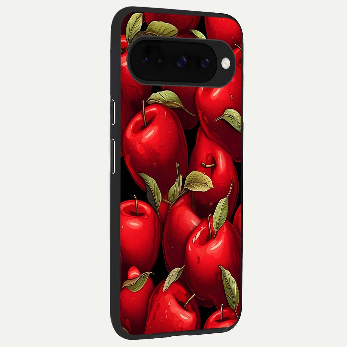  Apple Pattern back cover For Google Pixel 10 slim fit glass case with vibrant aesthetic design