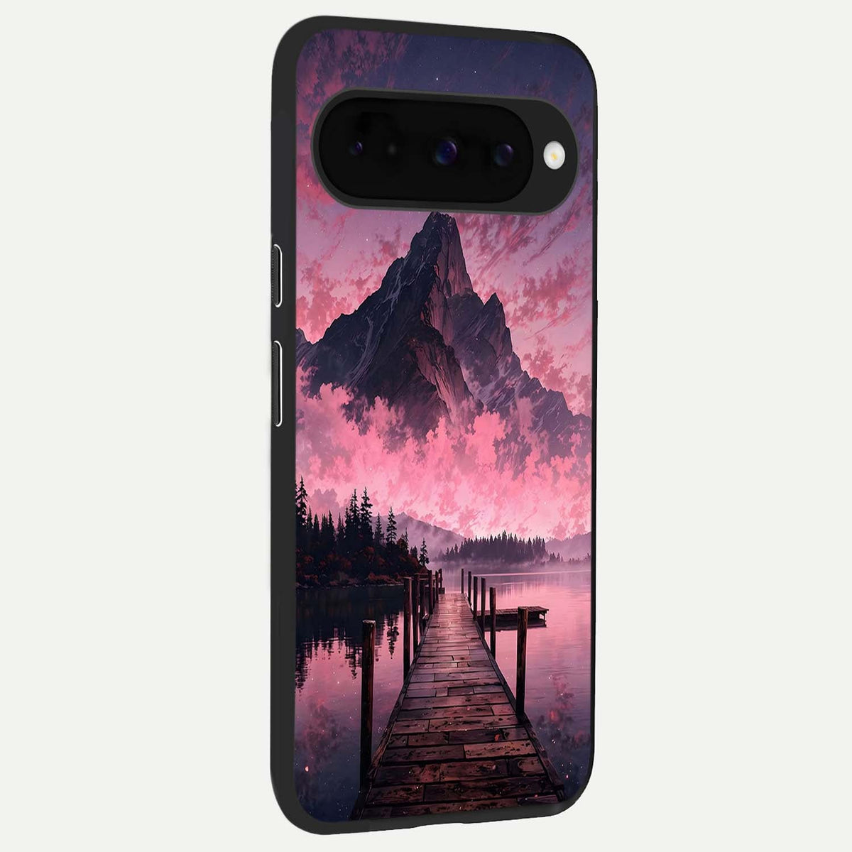  Beautiful Mountain View back cover For Google Pixel 10 slim fit glass case with vibrant aesthetic design