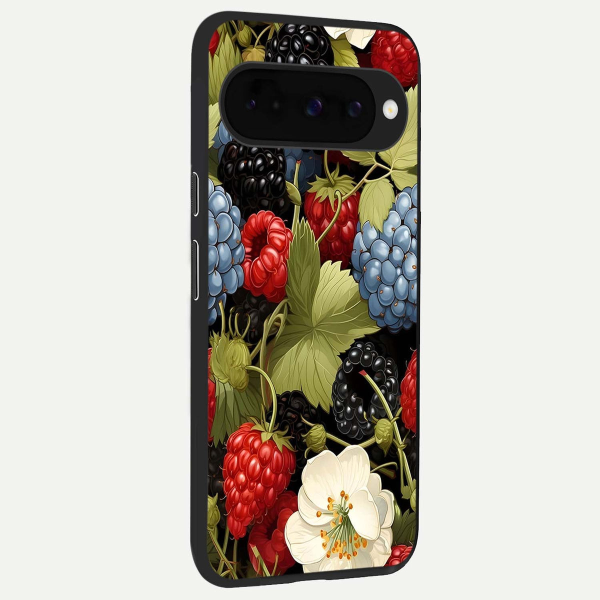  Berry Bloom Charm back cover For Google Pixel 10 slim fit glass case with vibrant aesthetic design