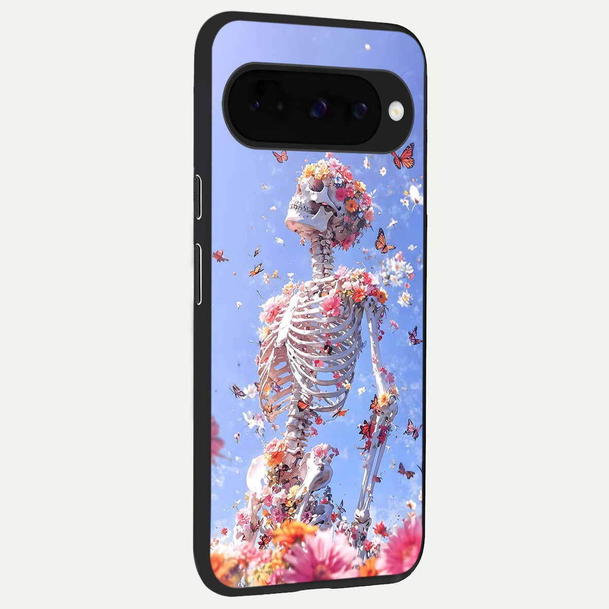  Bloom Beyond Bones back cover For Google Pixel 10 slim fit glass case with vibrant aesthetic design