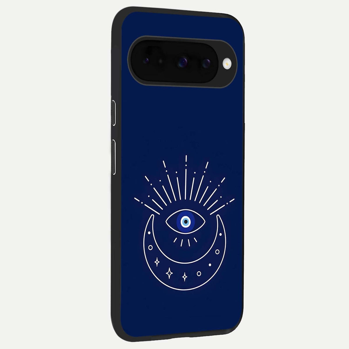  Blue Evil Eye back cover For Google Pixel 10 slim fit glass case with vibrant aesthetic design