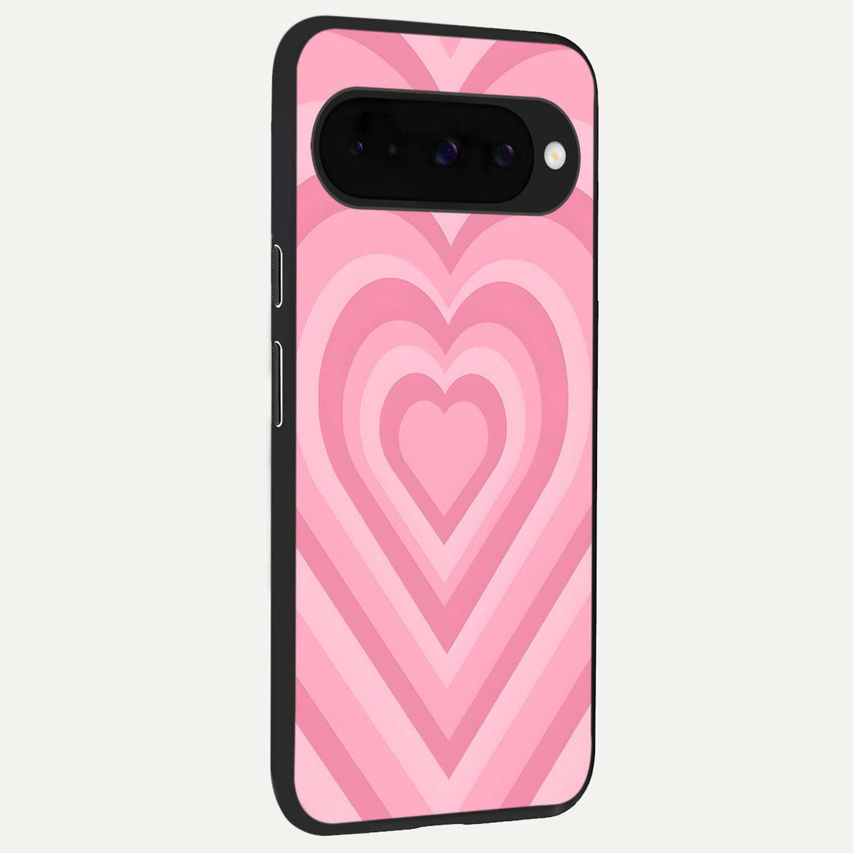 Blush Heart Waves back cover For Google Pixel 10 slim fit glass case with vibrant aesthetic design