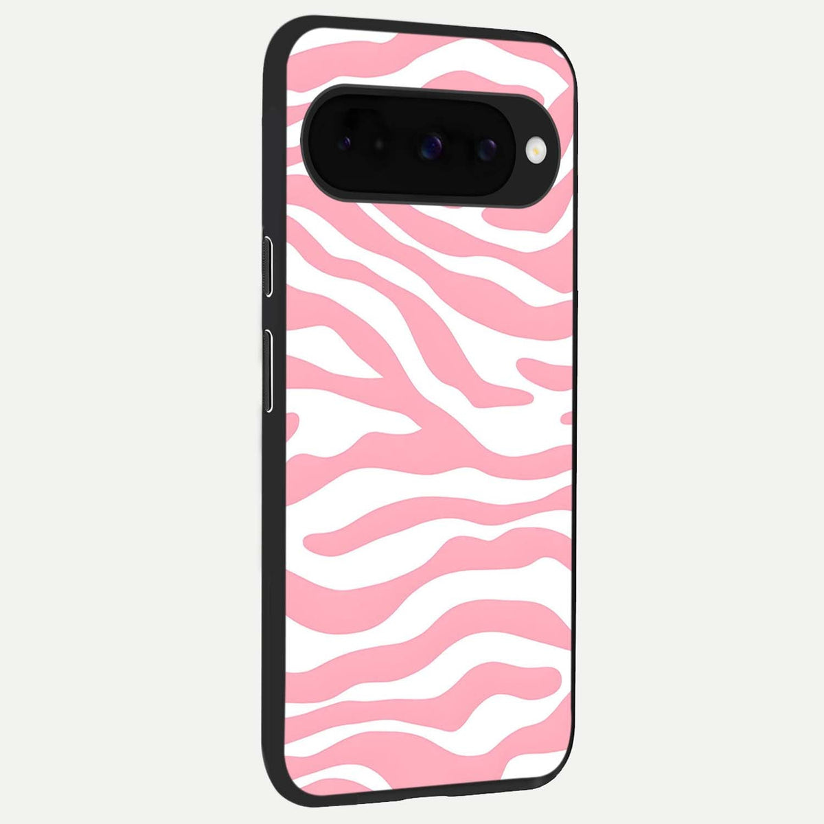 Blush Zebra Flow back cover For Google Pixel 10 slim fit glass case with vibrant aesthetic design