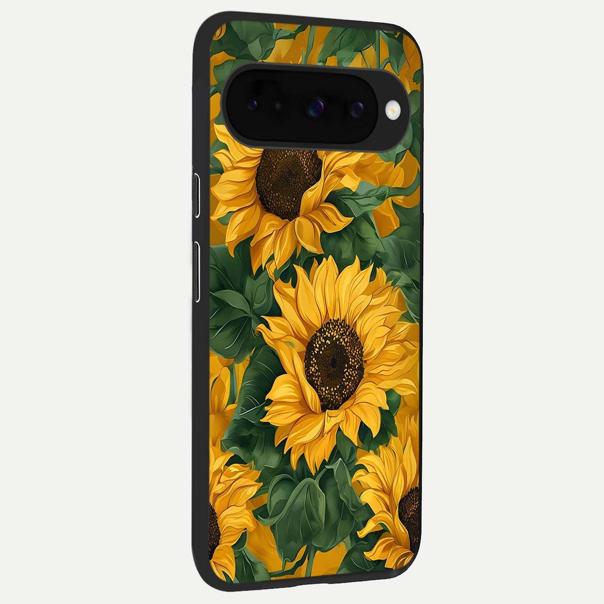  Bright Sunflower Bloom back cover For Google Pixel 10 slim fit glass case with vibrant aesthetic design