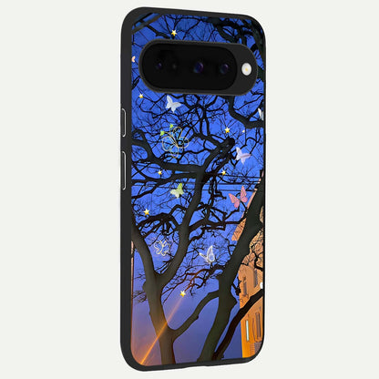  Butterfly Night Magic back cover For Google Pixel 10 slim fit glass case with vibrant aesthetic design