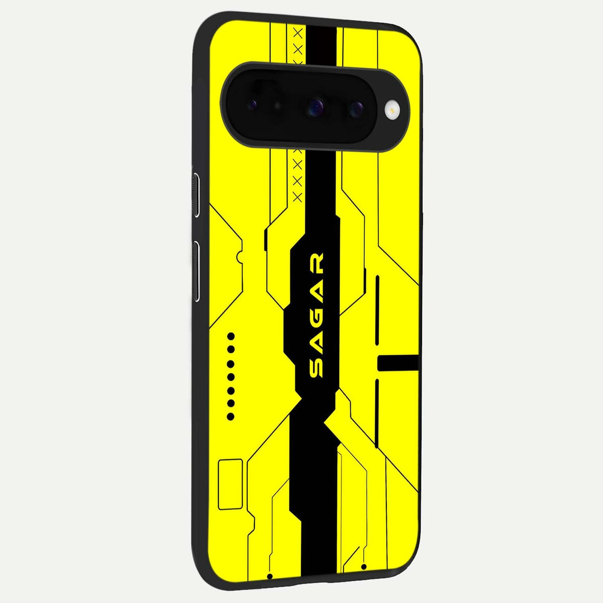  Circuit CYBERPUNK Custom Name back cover For Google Pixel 10 slim fit glass case with vibrant aesthetic design