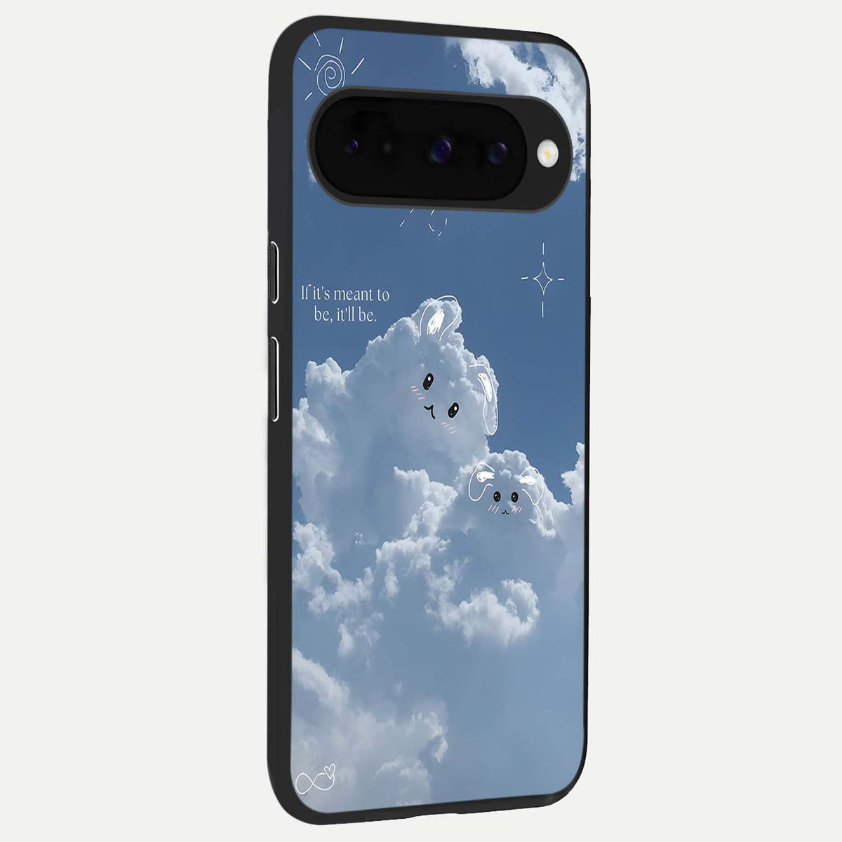 Cloud Bunny Dreams back cover For Google Pixel 10 slim fit glass case with vibrant aesthetic design