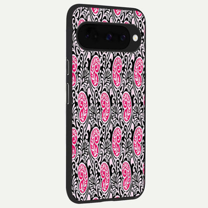  Crimson Paisley Charm back cover For Google Pixel 10 slim fit glass case with vibrant aesthetic design