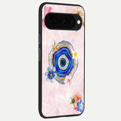  Divine Aura Bloom back cover For Google Pixel 10 slim fit glass case with vibrant aesthetic design