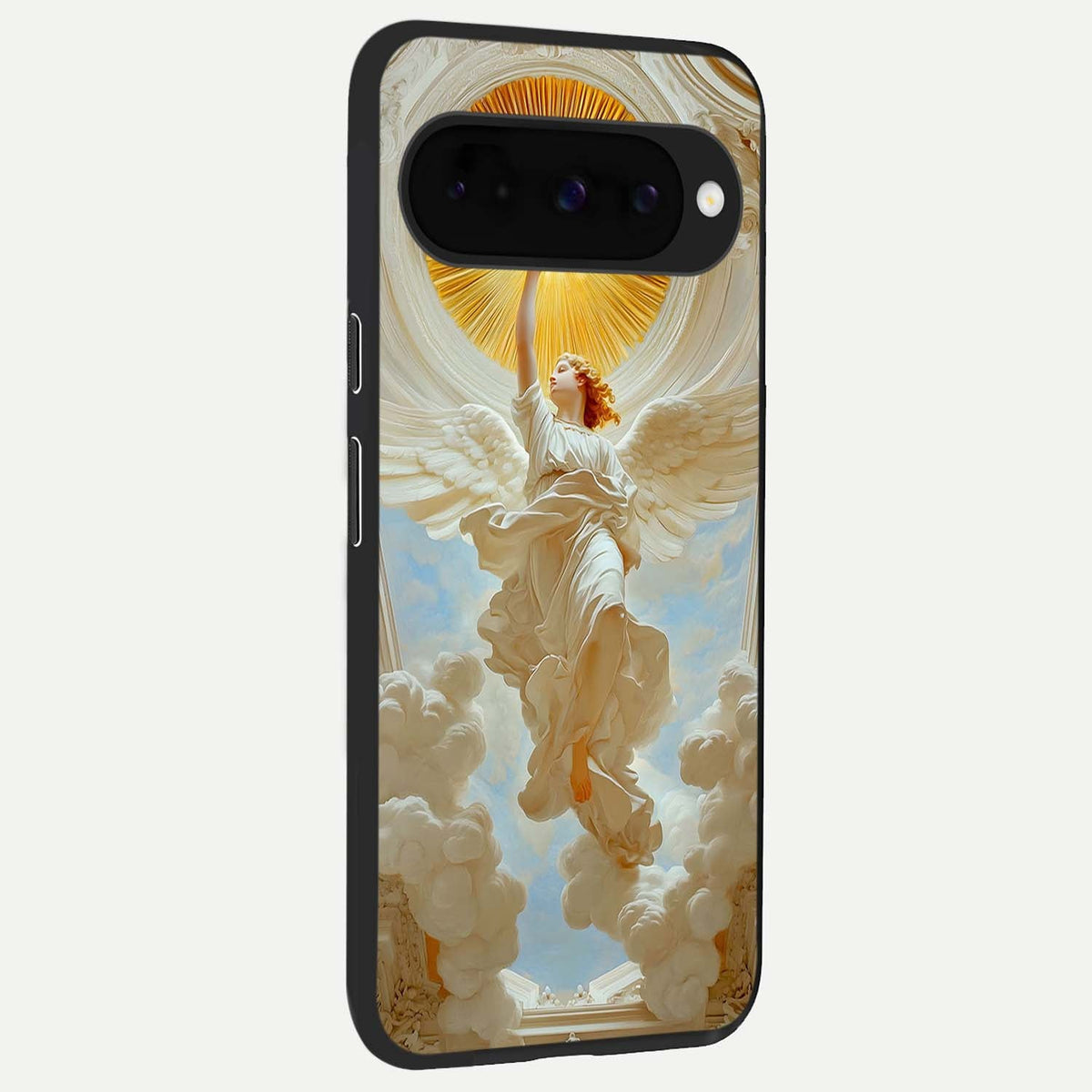  Divine Light Angel back cover For Google Pixel 10 slim fit glass case with vibrant aesthetic design