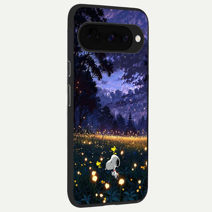  Firefly Meadow Magic back cover For Google Pixel 10 slim fit glass case with vibrant aesthetic design