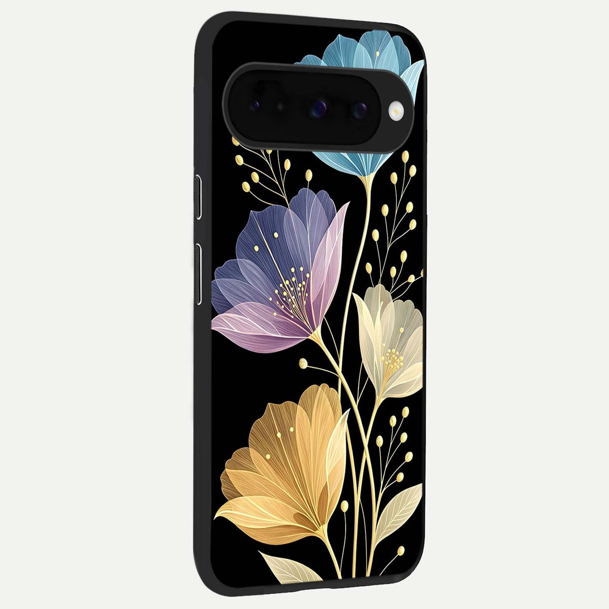  Flower Bloom Glow back cover For Google Pixel 10 slim fit glass case with vibrant aesthetic design