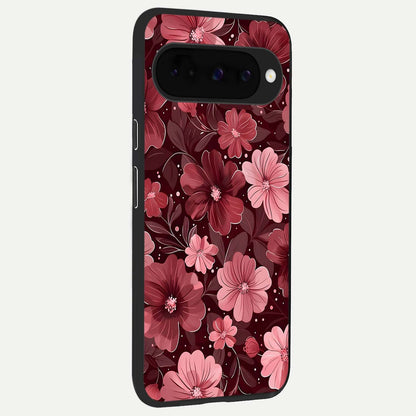  Flower Blush Bloom back cover For Google Pixel 10 slim fit glass case with vibrant aesthetic design
