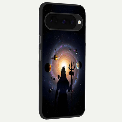  Galactic Shiva Vision back cover For Google Pixel 10 slim fit glass case with vibrant aesthetic design