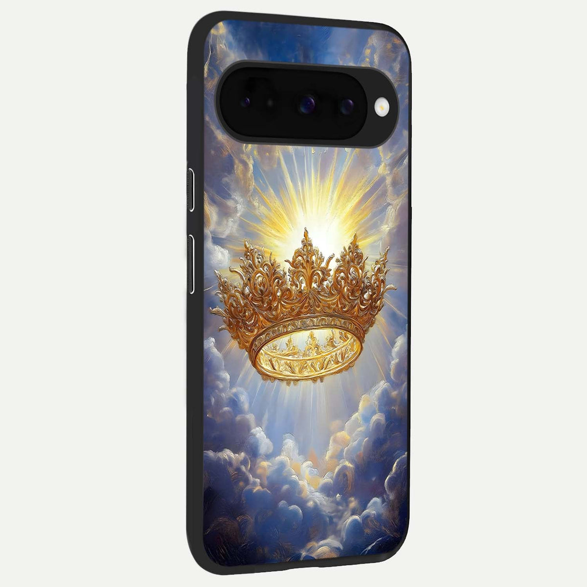  Heavenly Crown Light back cover For Google Pixel 10 slim fit glass case with vibrant aesthetic design