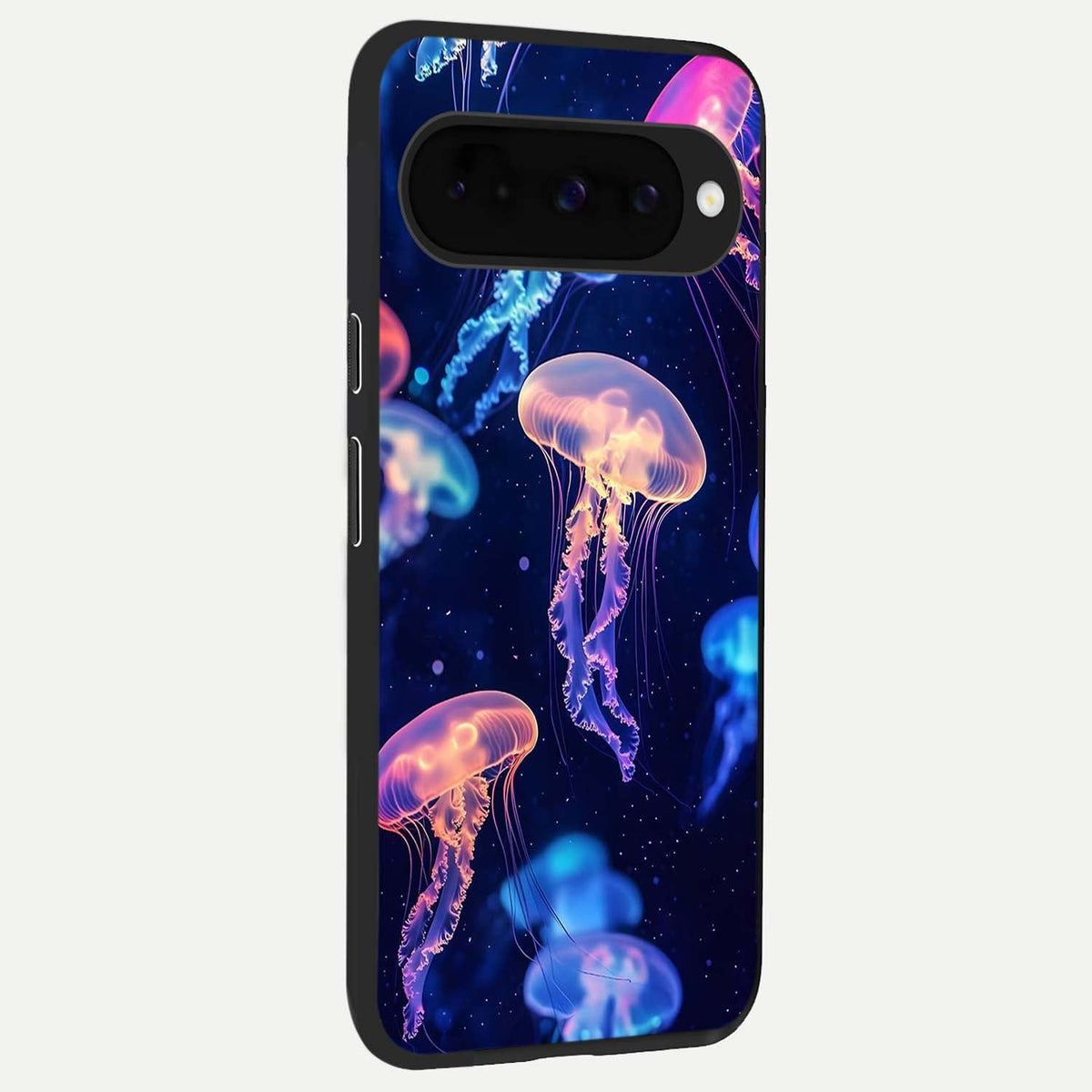  Jellyfish Pattern back cover For Google Pixel 10 slim fit glass case with vibrant aesthetic design