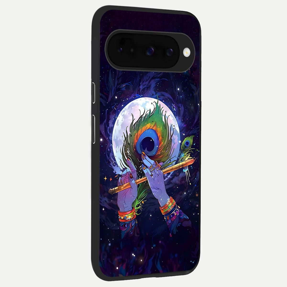  Krishna Hands Art back cover For Google Pixel 10 slim fit glass case with vibrant aesthetic design