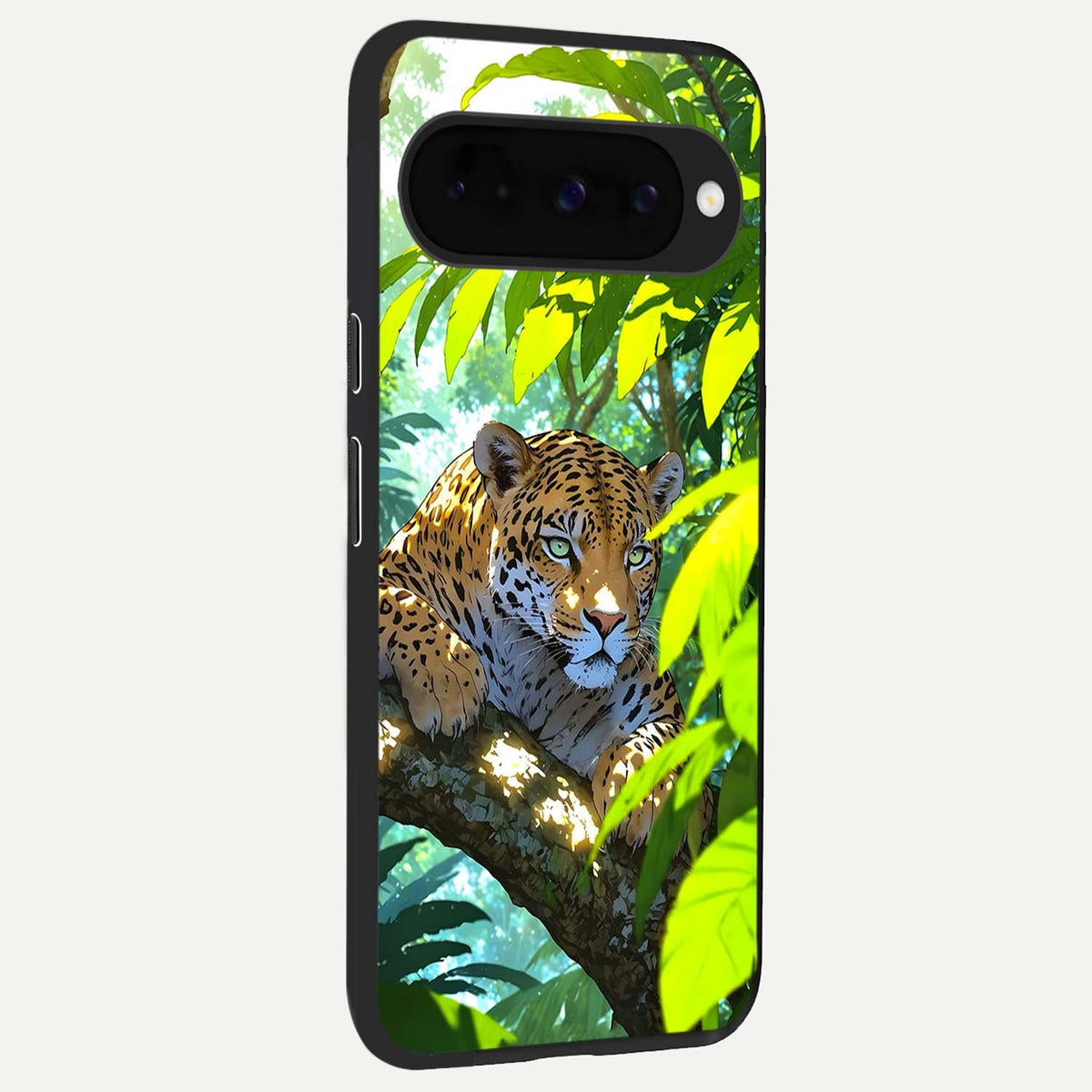  Leopard in Jungle back cover For Google Pixel 10 slim fit glass case with vibrant aesthetic design
