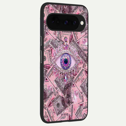  Money Eye Luxe back cover For Google Pixel 10 slim fit glass case with vibrant aesthetic design