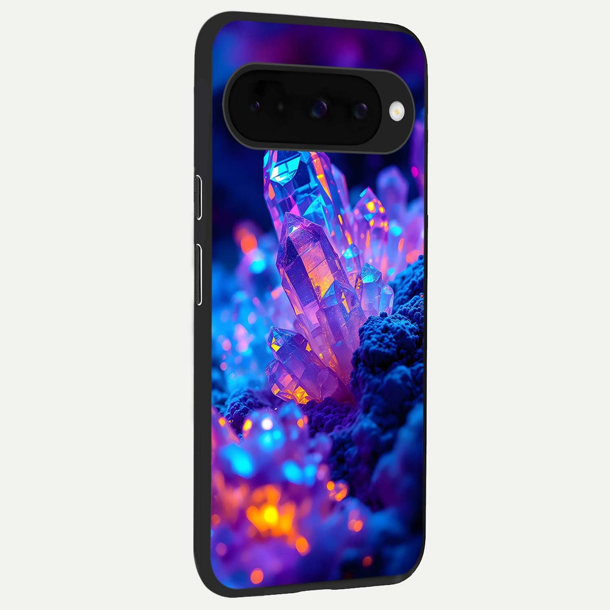  Neon Aura Shards back cover For Google Pixel 10 slim fit glass case with vibrant aesthetic design