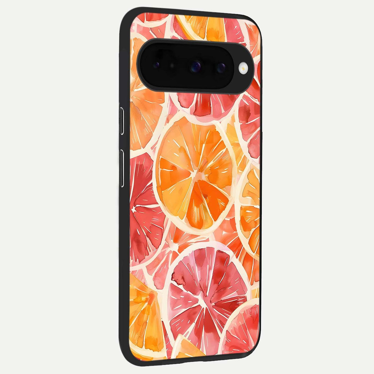  Orange Fruits Pattern back cover For Google Pixel 10 slim fit glass case with vibrant aesthetic design
