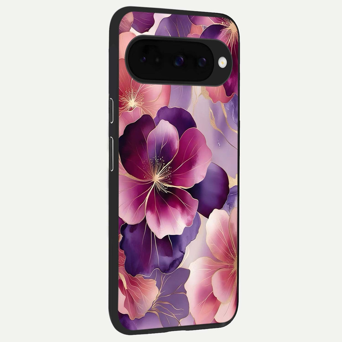  Pink Bouquet Florals back cover For Google Pixel 10 slim fit glass case with vibrant aesthetic design