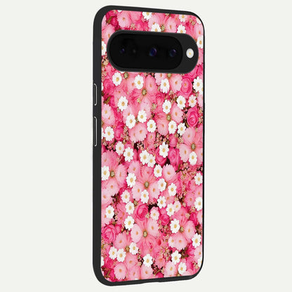  Pink Daisy Bliss back cover For Google Pixel 10 slim fit glass case with vibrant aesthetic design