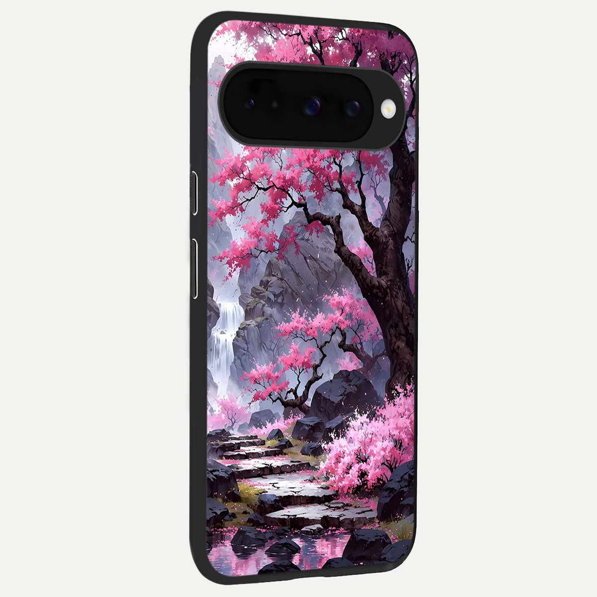  Pink Sunflower Glow back cover For Google Pixel 10 slim fit glass case with vibrant aesthetic design