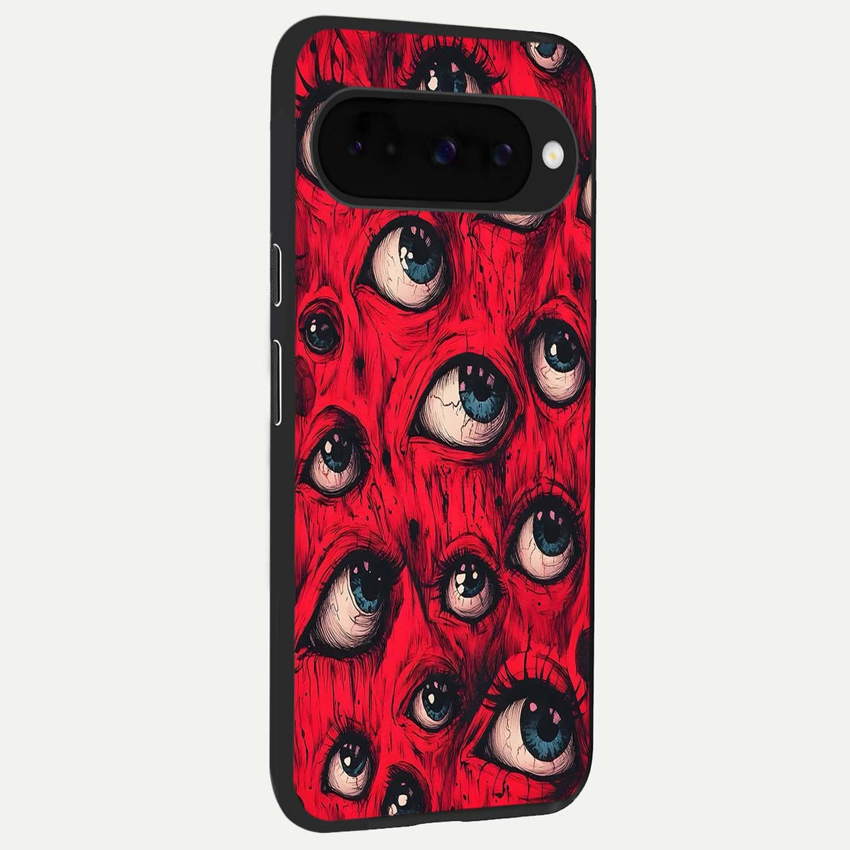  Red Eyes Pattern back cover For Google Pixel 10 slim fit glass case with vibrant aesthetic design