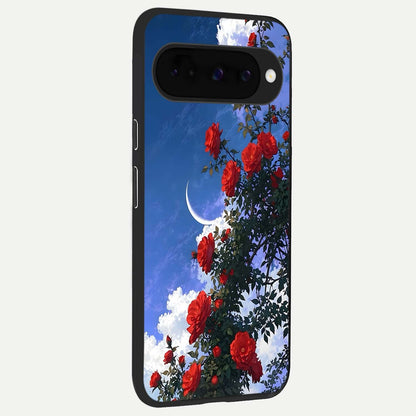  Rose Drift Flowers back cover For Google Pixel 10 slim fit glass case with vibrant aesthetic design