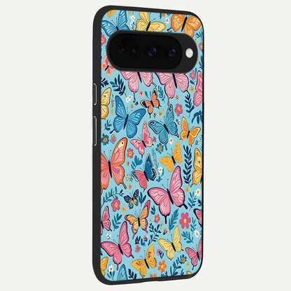  Spring Wing Garden back cover For Google Pixel 10 slim fit glass case with vibrant aesthetic design