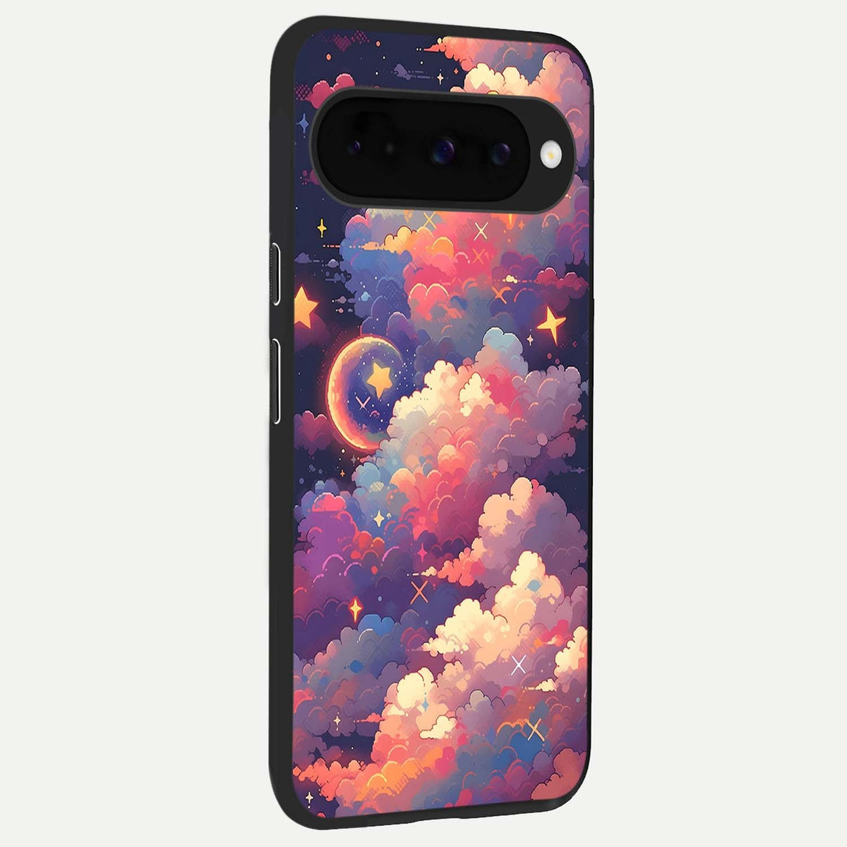  Starlit Dream Clouds back cover For Google Pixel 10 slim fit glass case with vibrant aesthetic design