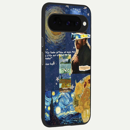  Starry Dream Vision back cover For Google Pixel 10 slim fit glass case with vibrant aesthetic design