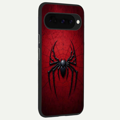  Superhero Web Emblem back cover For Google Pixel 10 slim fit glass case with vibrant aesthetic design