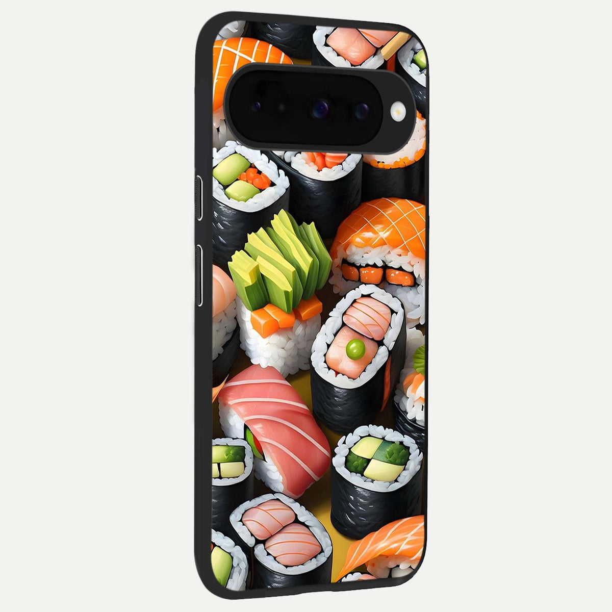  Sushi Food Pattern back cover For Google Pixel 10 slim fit glass case with vibrant aesthetic design