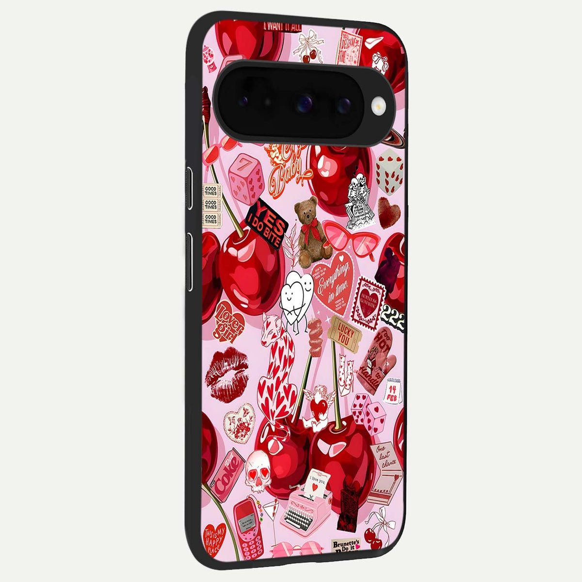  Sweet Cherry Chaos back cover For Google Pixel 10 slim fit glass case with vibrant aesthetic design