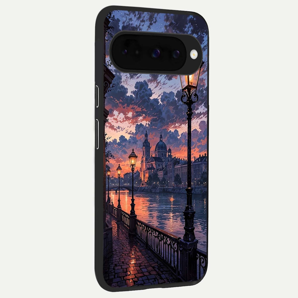  Twilight River Lights back cover For Google Pixel 10 slim fit glass case with vibrant aesthetic design
