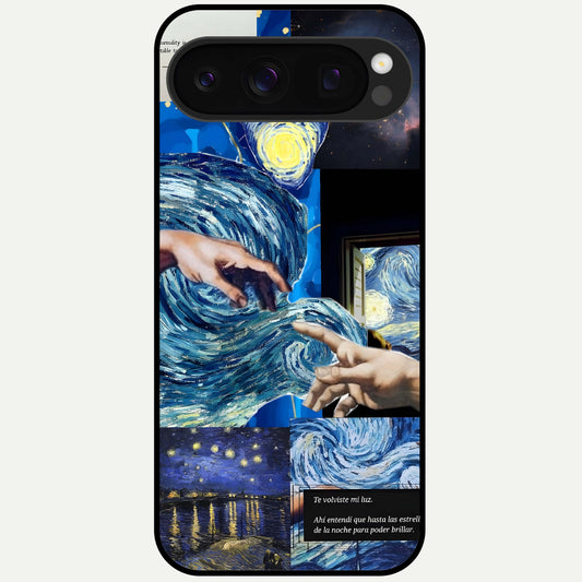  Aesthetic Vando Hands Glass Case For Google Pixel 10 Pro back cover – full design glossy printed glass finish