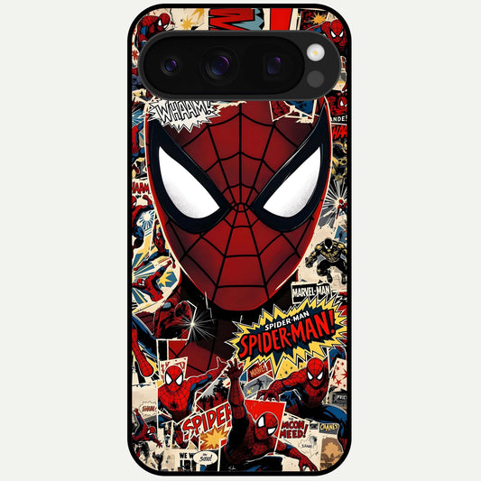  Aesthetic Wonder Spider Glass Case For Google Pixel 10 Pro back cover – full design glossy printed glass finish