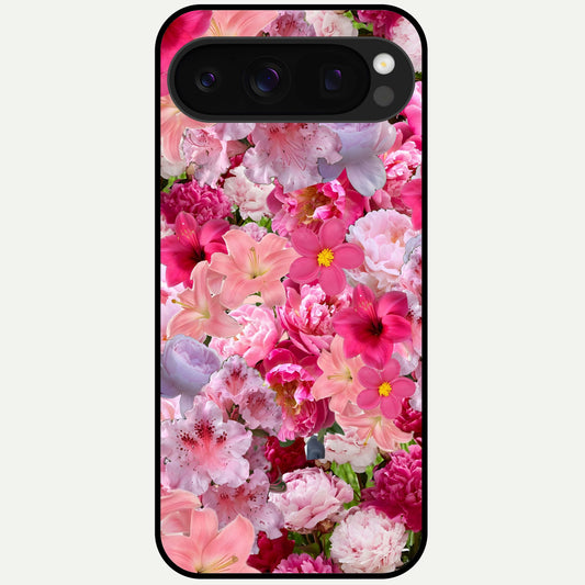  Bloom Crush Fantasy Glass Case For Google Pixel 10 Pro back cover – full design glossy printed glass finish