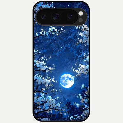  Blossom Moonlight Sky Glass Case For Google Pixel 10 Pro back cover – full design glossy printed glass finish